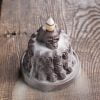 Halloween Skull Mountain Ceramic Back Flow Waterfall Incense Burner - Image 2