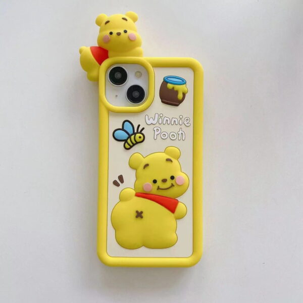 Winnie Pooh Silicone Cell Phone Cover for Apple iPhone Models