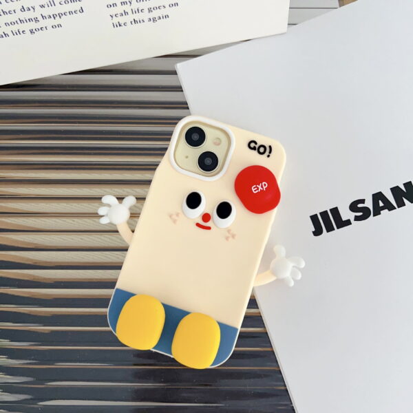 O1CN01IqYmfy1F81ZH6uG1q_!!3357910441-0-cib Cute Cartoon Silicone Phone Case With Stand for Apple iPhone Models
