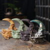 Crescent Moon Lotus Clouds Ceramic Fountain Backflow Burner Crescent Moon Lotus Clouds Ceramic Fountain Backflow Burner