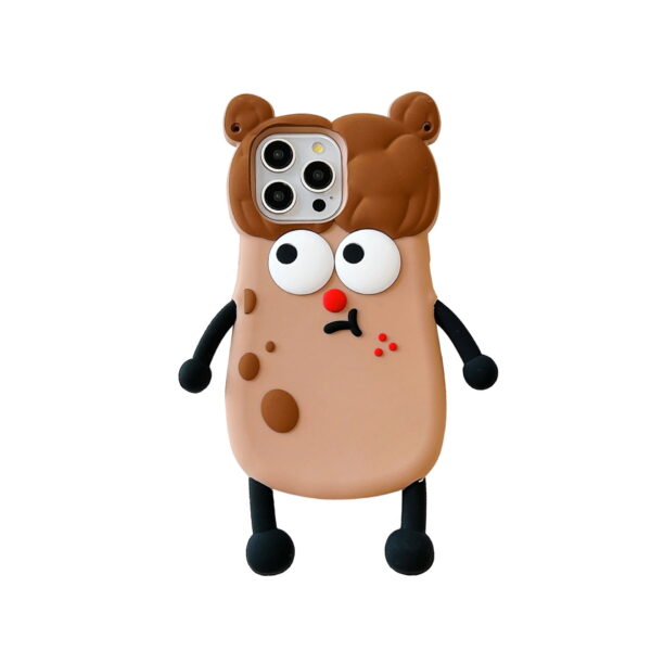 3D Potato Girl Silicone Phone Cover for Apple iPhone Model