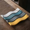 Wave Shape Macaron Color Ceramic Frosted Incense Stick Holder