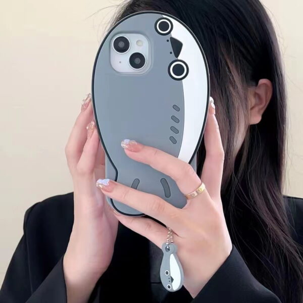 Cute Gray Seal Silicone Phone Case for Apple iPhone Model