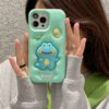 3D Cyan Dinosaur Silicone Phone Case for Apple iPhone Model 3D Cyan Dinosaur Silicone Phone Case for Apple iPhone Model