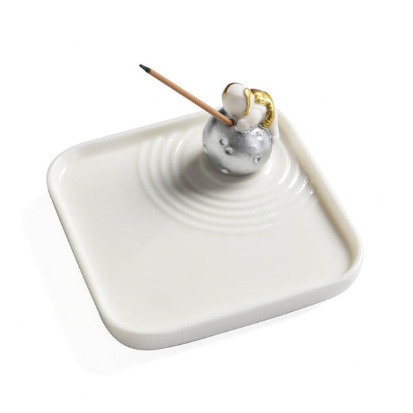 Rabbit Moon Astronaut Ceramic Incense Stick Holder