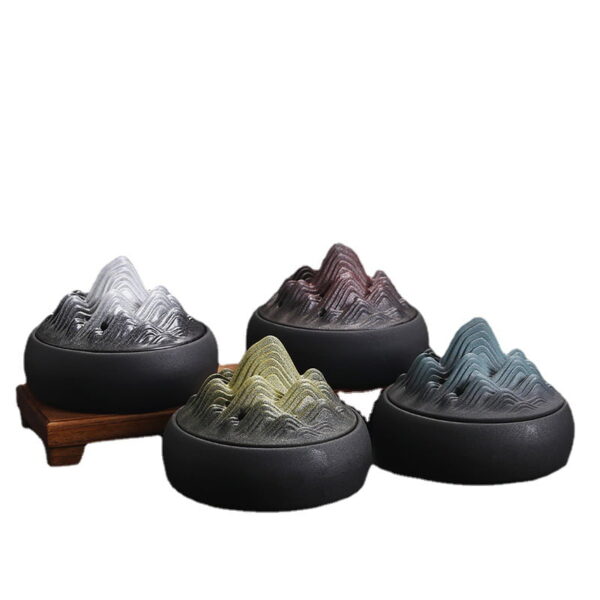 Ceramic Mountain Hill Coil Incense Holder