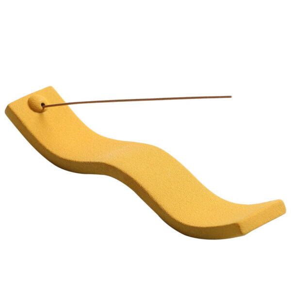 Wave Shape Macaron Color Ceramic Frosted Incense Stick Holder