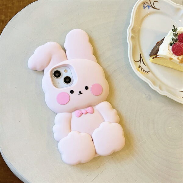 O1CN01NEMA222ICYOqjcaUf_!!2203426429250-0-cib Cartoon Cute Rabbit Silicone Phone Shell for Apple iPhone Models
