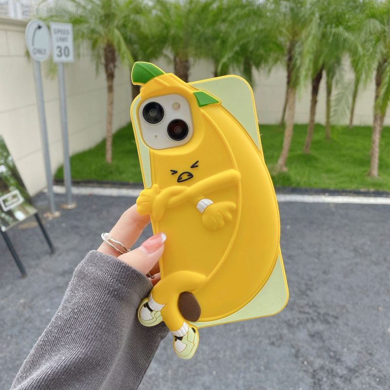 3D Banana Silicone Phone Shell for Apple iPhone Model