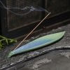 Retro Leaf Ceramic Incense Stick Holder - Image 4