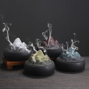 Ceramic Mountain Hill Coil Incense Holder