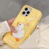 Cute Cartoon Duck Silicone Mobile Phone Cover for Apple iPhone Models
