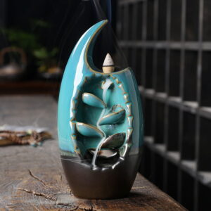 Crab Clip Blue Ceramic Incense Waterfall Burner Crab Clip Blue Ceramic Incense Waterfall Burner