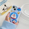 Blue 3D Doraemon Silicone Phone Cover for Apple iPhone Models