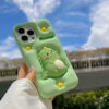 O1CN01PDCF7N2GYsYJYUnWE_!!2171299028-0-cib 3D Green Dinosaur Silicone Phone Shell for Apple iPhone Model