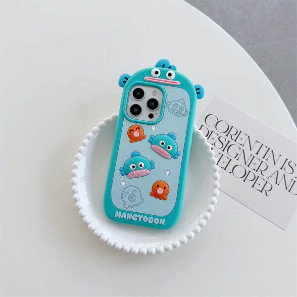 Funny Ugly Fish Silicone Phone Cover for Apple iPhone Models