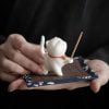 Cute Cat Ceramic Incense Stick Holder Burner - Image 5