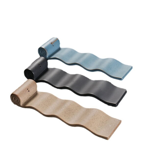 Wave Scroll Ceramic Incense Stick Holder