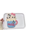 Milk Hello Kitty Silicone Phone Shell for Apple iPhone Model