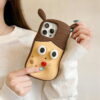 Fun Pinch Girl Silicone Cell Phone Shell for Apple iPhone Models