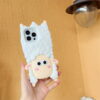 3D White Sheep Silicone Phone Cover for Apple iPhone Model