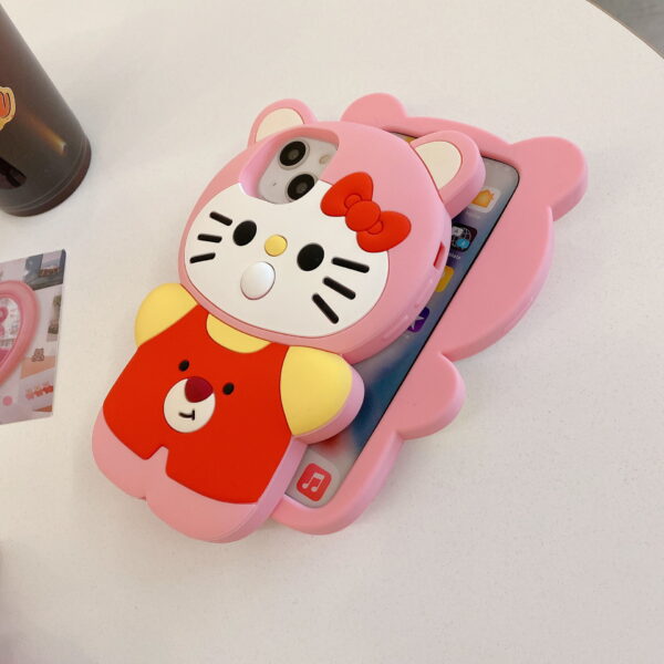 Cute Cartoon Hello Kitty Silicone Phone Cover for Apple iPhone Models