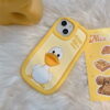 Funny 3D Cartoon Duck Silicone Phone Case for Apple iPhone Model