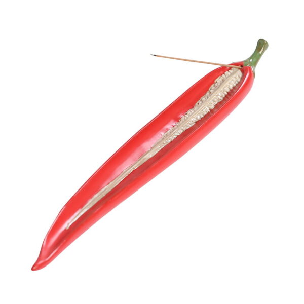 Pepper With Pepper Seeds Ceramic Incense Stick Holder