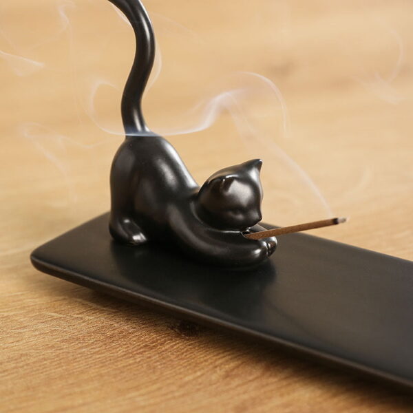 Cute Cat Bunny Ceramic Incense Stick Holder