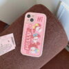 Pink Hello Melody Silicone Phone Cover for Apple iPhone Models