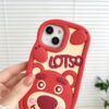 O1CN01WGqH0V21zhRoLzlB5_!!3820417056-0-cib Cute Strawberry Bear Silicone Phone Shell for Apple iPhone Models