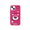 Cute Silicone Strawberry Bear Phone Case for Apple iPhone Models