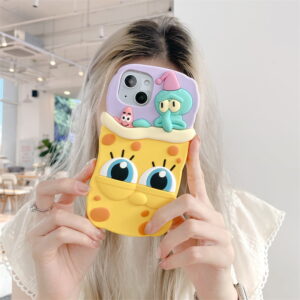 Spongebob Squidward Patrick Star Silicone Phone Case for Apple iPhone Model Spongebob Squidward Patrick Star Silicone Phone Case for Apple iPhone Model