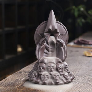 Wizard Skull Coffee Ceramic Incense Fountain Smoke Waterfall Wizard Skull Coffee Ceramic Incense Fountain Smoke Waterfall