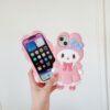 Cute 3D Melody Silicone Cell Phone Cover for Apple iPhone Model