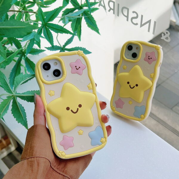O1CN01YxHtL11XhRHPgOsqU_!!2212861662955-0-cib 3D Star Silicone Phone Case for Apple iPhone Models