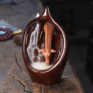 Giraffe Drinking Ceramic Backflow Incense Burner