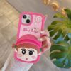 Pink Little Girl Silicone Phone Cover for Apple iPhone Models Pink Little Girl Silicone Phone Cover for Apple iPhone Models