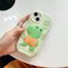 3D Green Frog Silicone Cell Phone Cover for Apple iPhone Model 3D Green Frog Silicone Cell Phone Cover for Apple iPhone Model