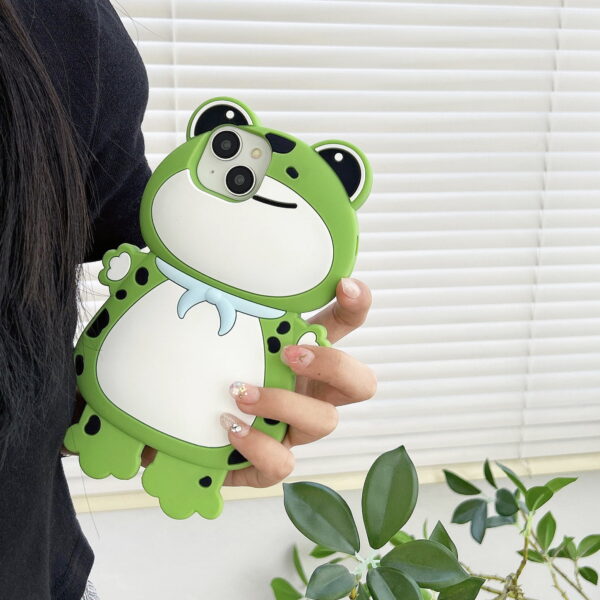 Green Frog Silicone Phone Case for Apple iPhone Models