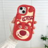 Cute Strawberry Bear Silicone Phone Shell for Apple iPhone Models Cute Strawberry Bear Silicone Phone Shell for Apple iPhone Models