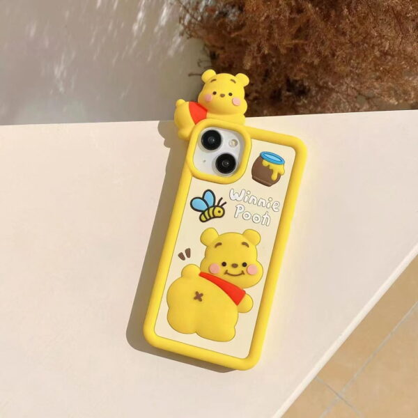 Winnie Pooh Silicone Cell Phone Cover for Apple iPhone Models