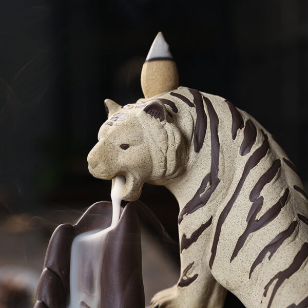 Tiger Mountain Ceramic Incense Holder Backflow Incense Burner