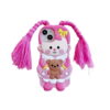 Pink Braid Girl Silicone Phone Shell for Apple iPhone Models
