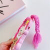 Pink Braid Girl Silicone Phone Shell for Apple iPhone Models