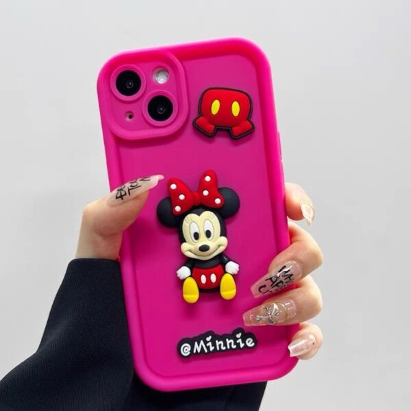 O1CN01byFicj1goc0BlEn6o_!!3343414189-0-cib Disney Mickey Mouse Minnie Silicone Mobile Phone Cover for Apple iPhone Model