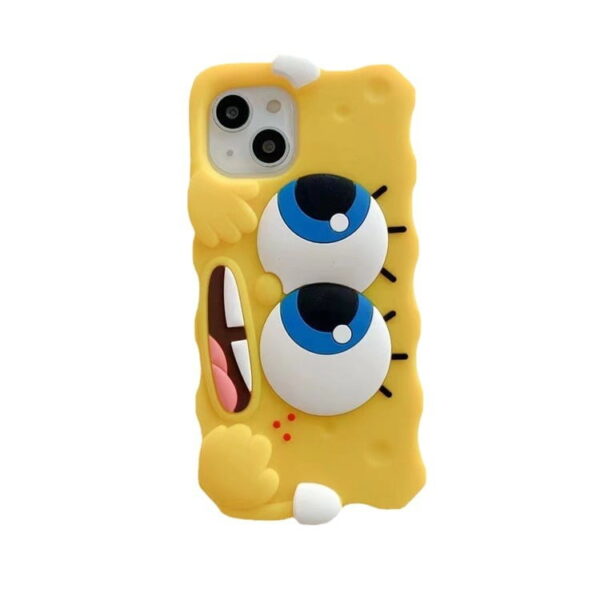 3D Spongebob Silicone Phone Cover for Apple iPhone Model 3D Spongebob Silicone Phone Cover for Apple iPhone Model