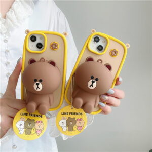 Coin Purse Bear Silicone Phone Case for Apple iPhone Models Coin Purse Bear Silicone Phone Case for Apple iPhone Models