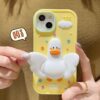 3D Lucky Duck Silicone Phone Shell for Apple iPhone Models 3D Lucky Duck Silicone Phone Shell for Apple iPhone Models