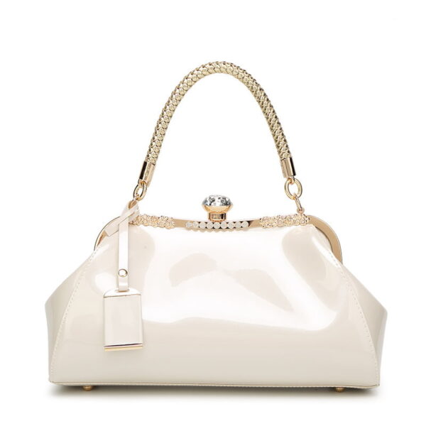 PU Leather Women's Bag, Trendy Glossy Handbag, Shoulder Crossbody Bag, Bridal Party Bag, Women's Bag